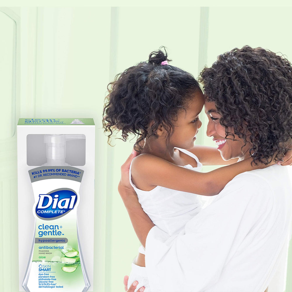 Dial Aloe fragrance bottle emphasizes light, refreshing scent during daily handwashing