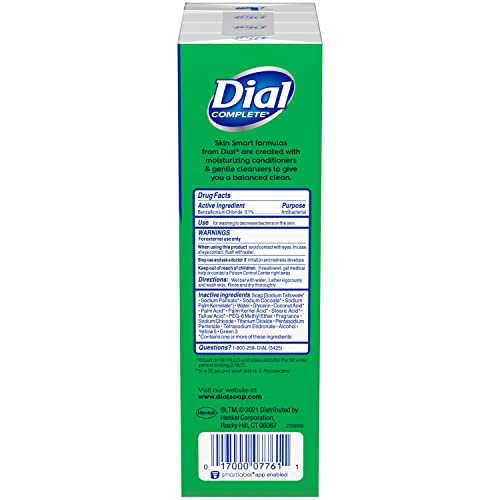 Dial Antibacterial Bar Soap cruelty-free-leaping-bunny badge signals ethical, gentle cleansing.
