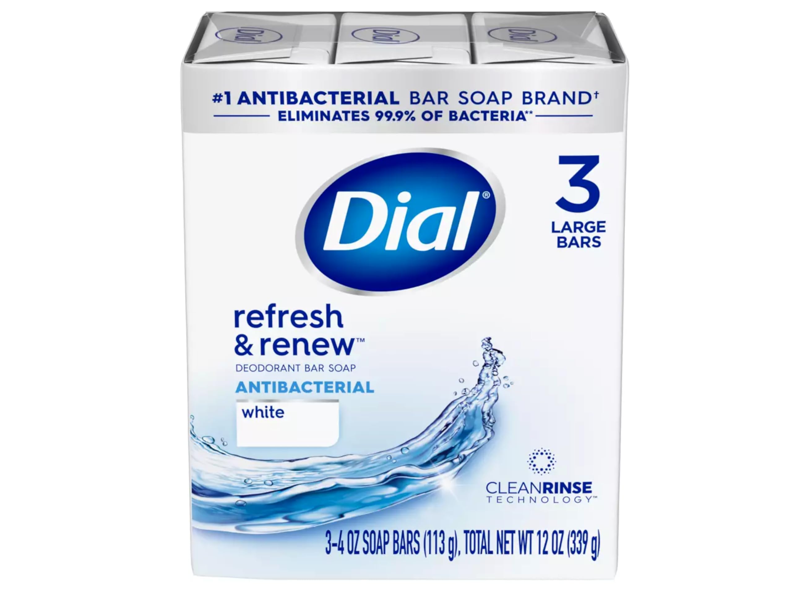 Dial Refresh & Renew lather closeup highlights creamy, rich suds for a satisfying cleanse.
