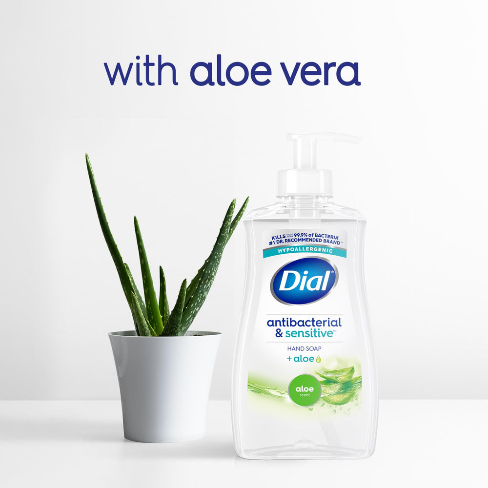 Dial Antibacterial Defense bathroom sink moment with foaming soap.