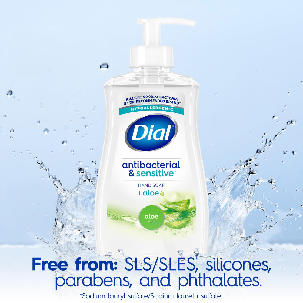 Dial Antibacterial Defense in kitchen sink setting emphasizes hygiene after cooking.