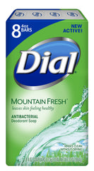 Dial Antibacterial Deodorant Bar Soap mountain-fresh-lather for a refreshing cleanse.