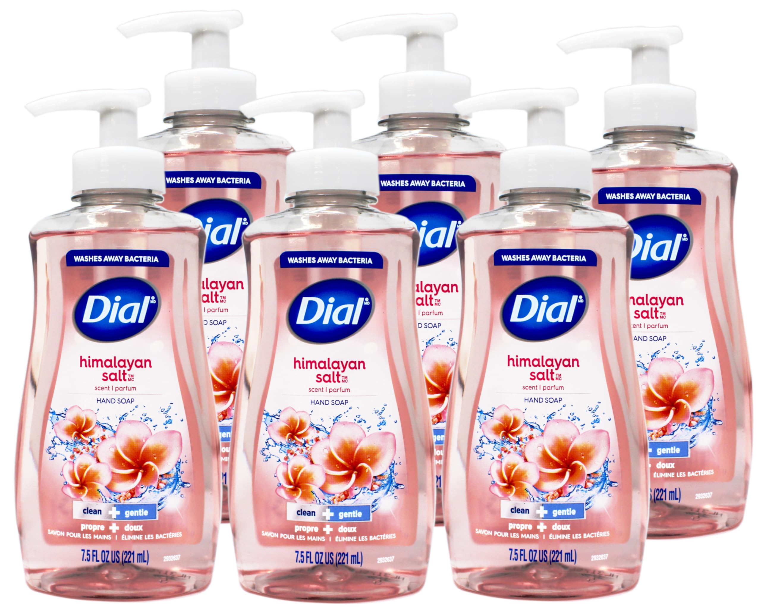 Bathroom sink setup with Dial hand soap collection ready to use