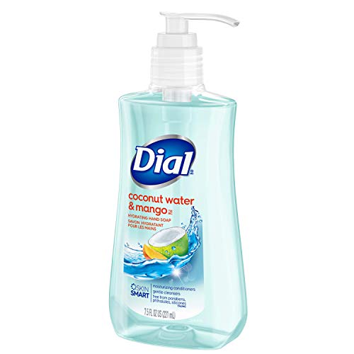 Dial Coconut Water Mango shelf display with tropical packaging