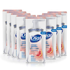 Dial Complete Clean + Gentle foaming hand wash bottle front with grapefruit scent for daily hygiene