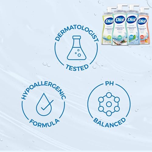 Dial Complete foaming hand wash lather action for quick hand cleansing.