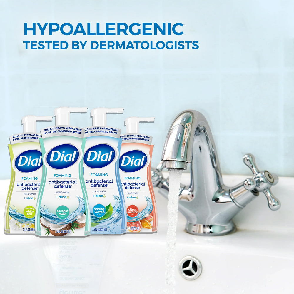 Dial Complete foaming hand wash rinse clean after every wash.
