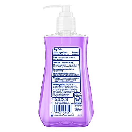 Dial foamy lather on hands highlights gentle cleansing with moisturizing benefits.