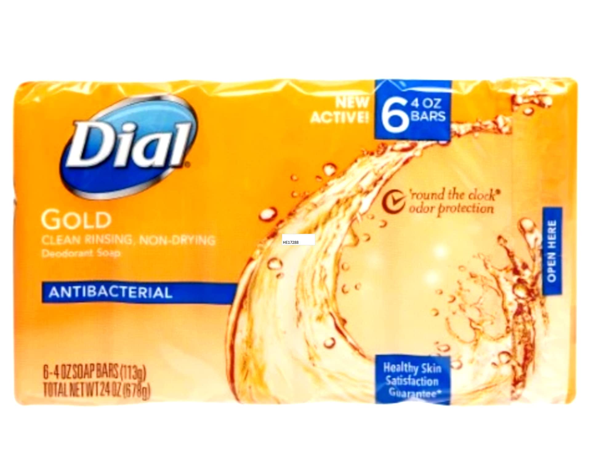 Dial Gold moisture balance visual shows clean, hydrated skin after washing.