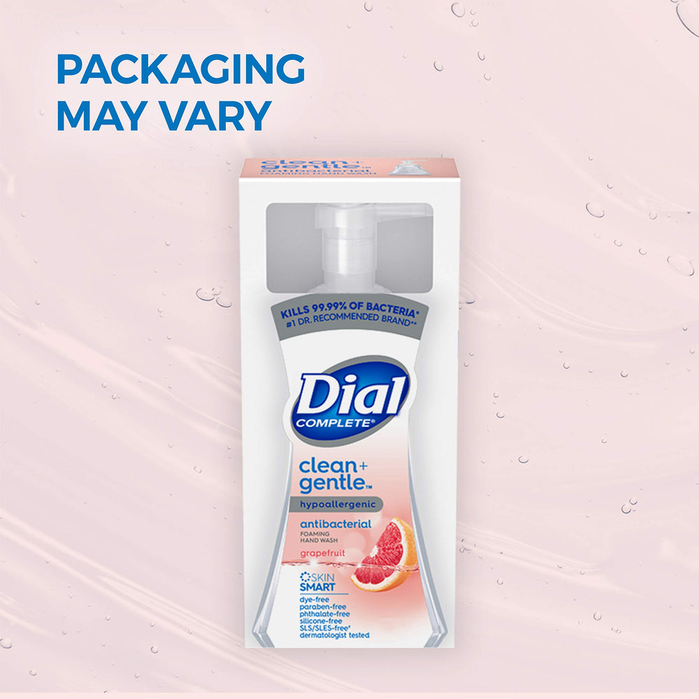 Dial grapefruit fragrance close-up conveys refreshing aroma during handwashing