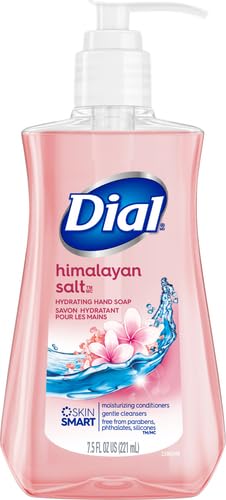 Dial Himalayan Salt hand soap foam demonstrates generous lather for clean hands