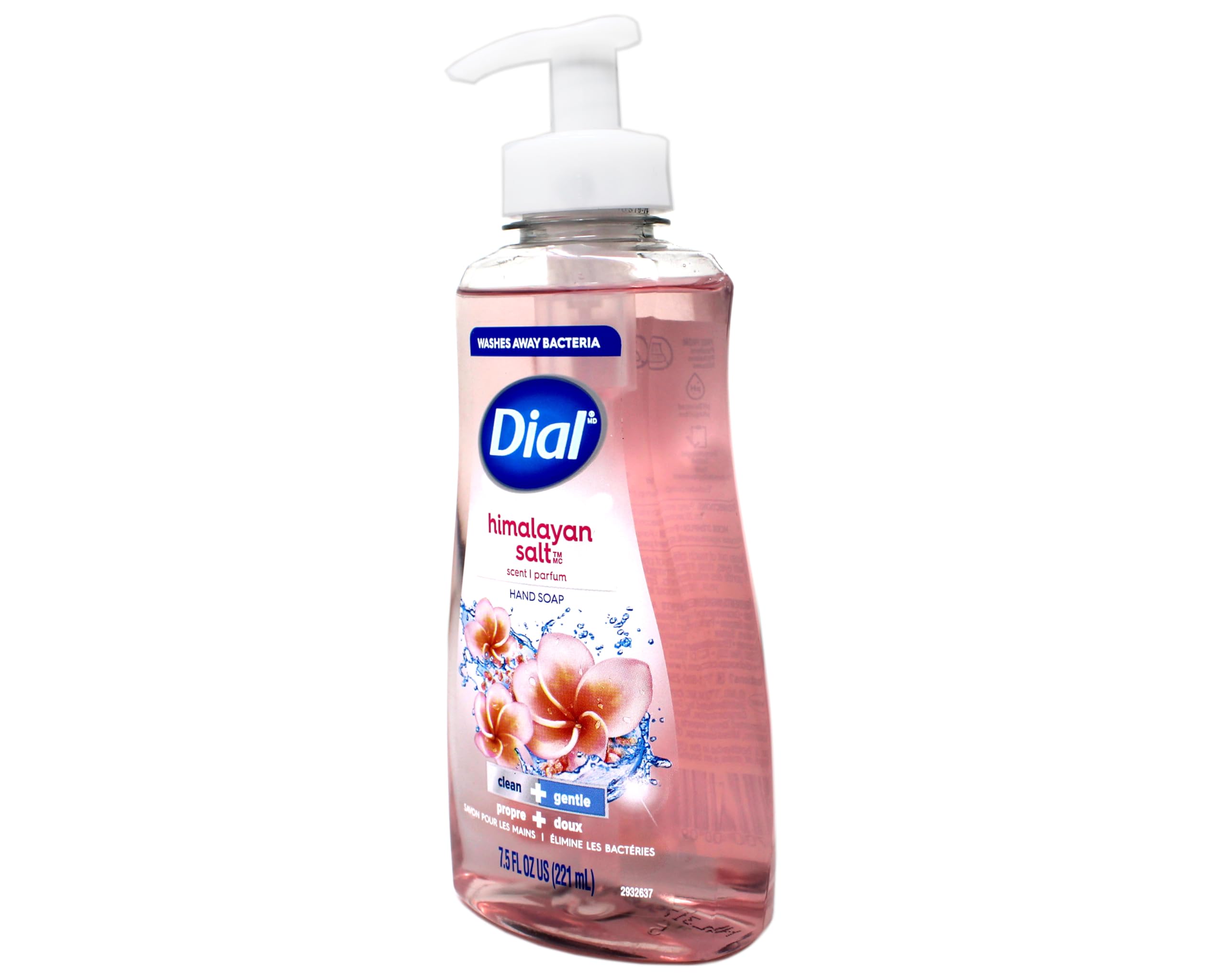Dial Himalayan Salt label closeup on matte finish bottle