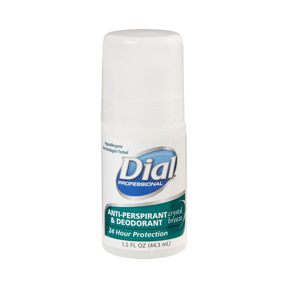 Dial Lagasse antiperspirant roll-on bottle front shows all-day odor protection.