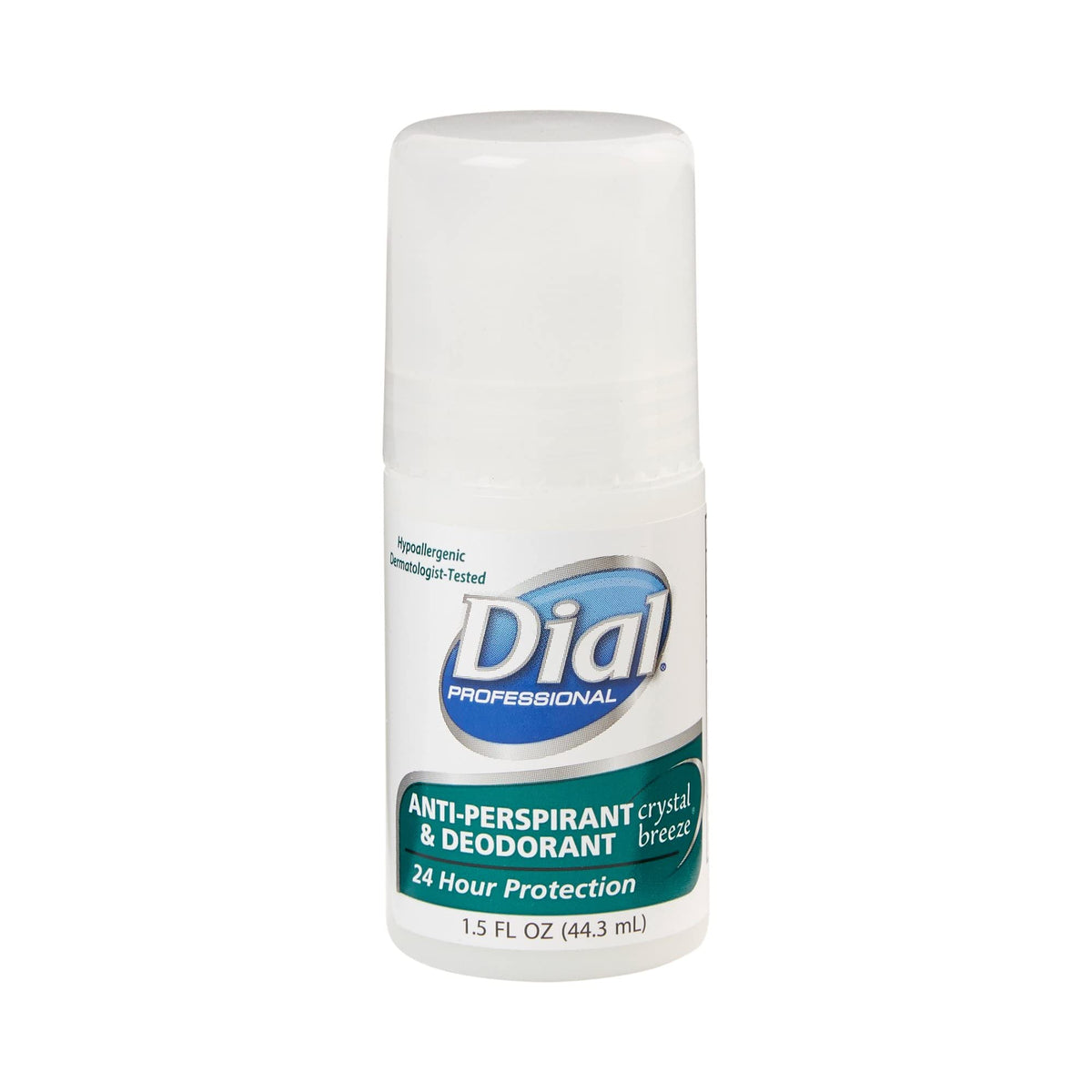 Dial Lagasse antiperspirant roll-on bottle front shows all-day odor protection.
