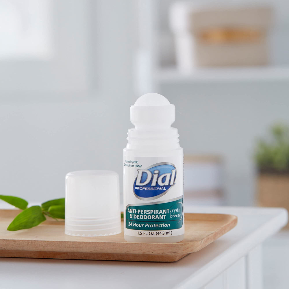Dial Lagasse roll-on on shelf shows portability and quick-use convenience.
