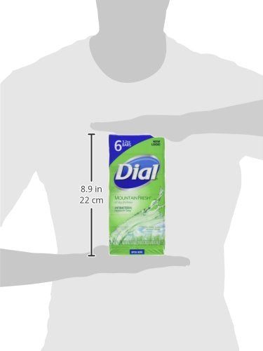 Dial Mountain Fresh soap in hand ready for refreshing cleansing ritual.
