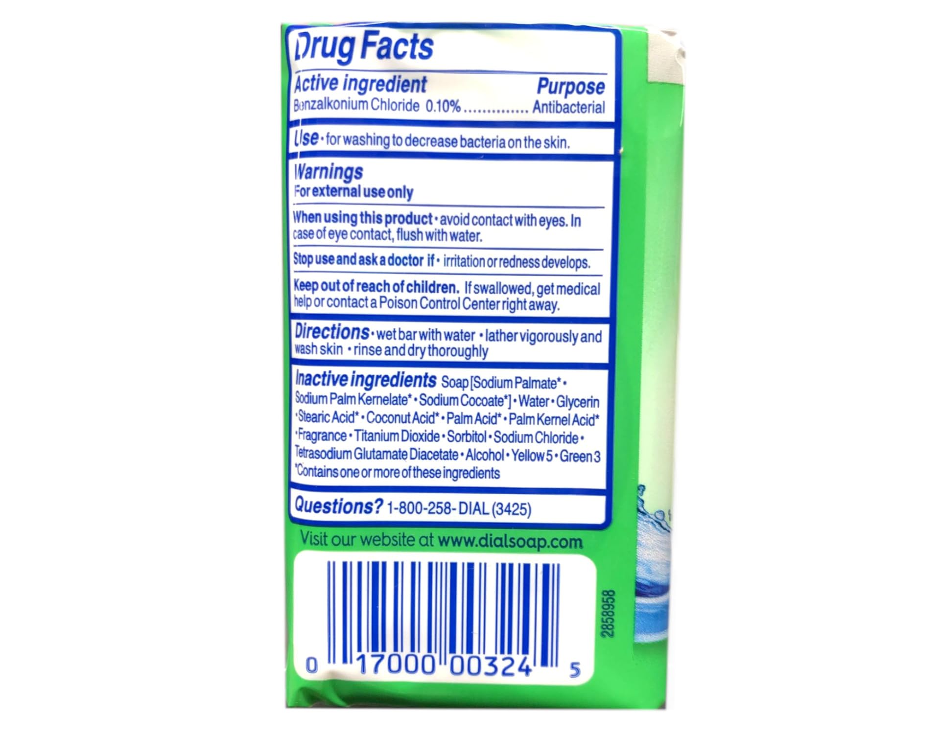 Dial Mountain Fresh deodorant bar soap in shower setting delivering refreshing aroma.