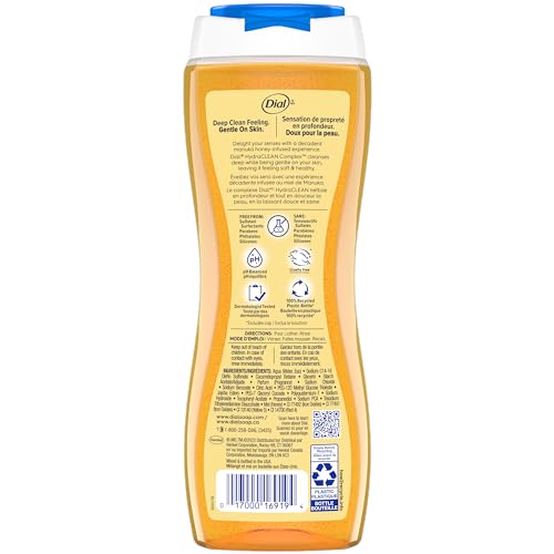 Dial pamper-indulge-manuka-honey bottle pump demonstrates easy daily use.