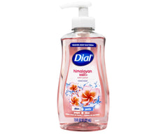 Dial pump dispense action highlights easy, mess-free hand washing with moisturizer