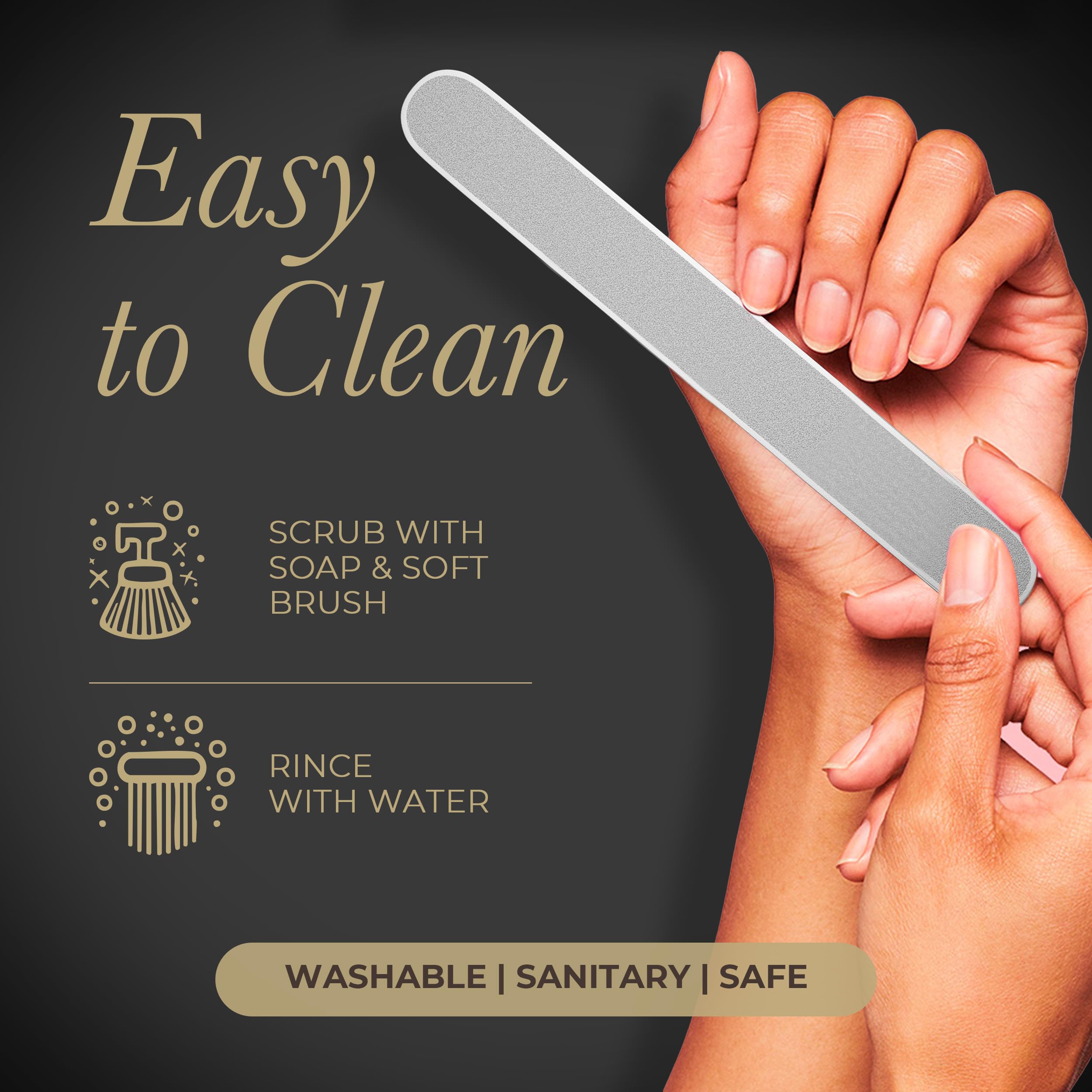 Diamancel regular-size file for average-thickness nails during routine care