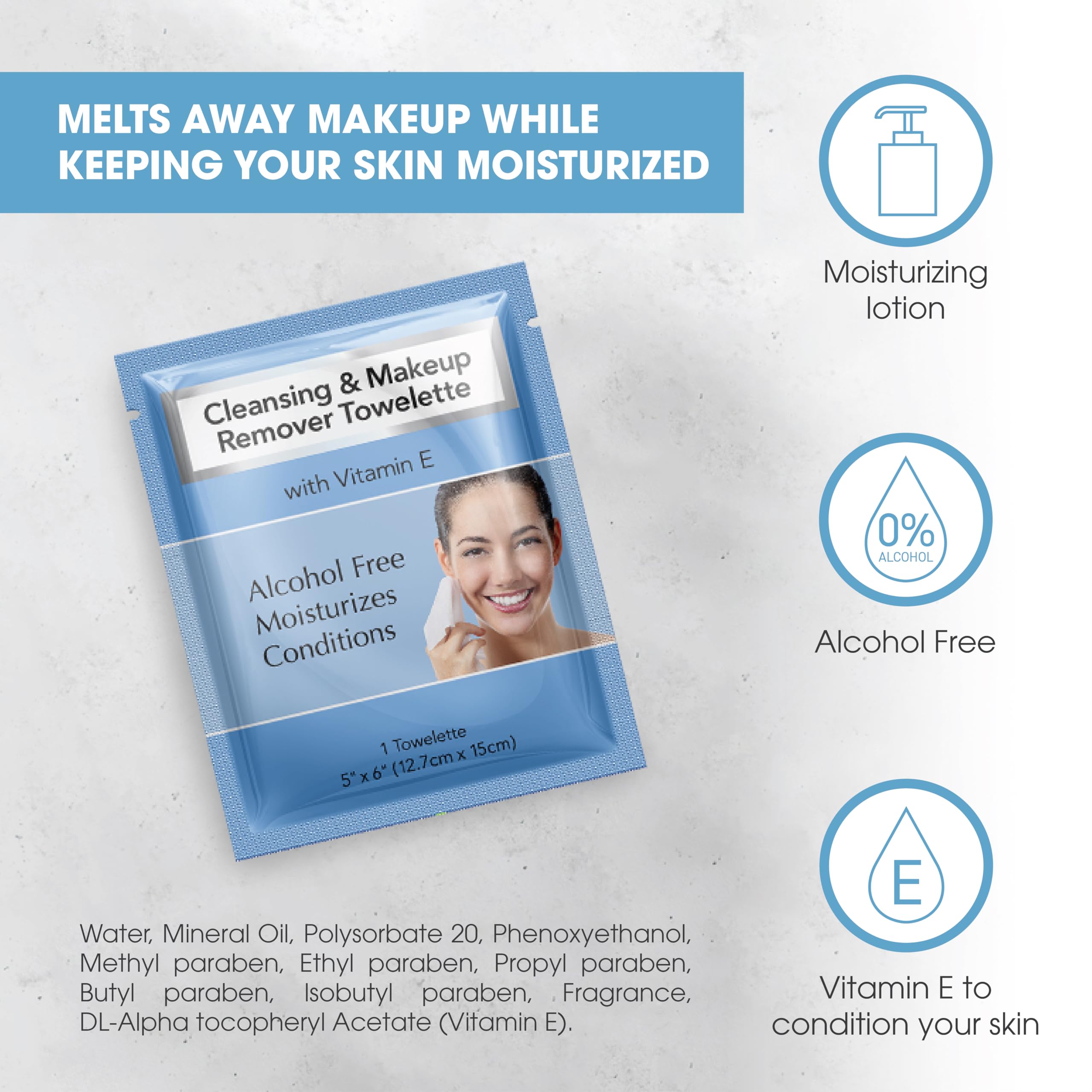 Diamond Wipes alcohol-free face wipes ideal for sensitive skin comfort.