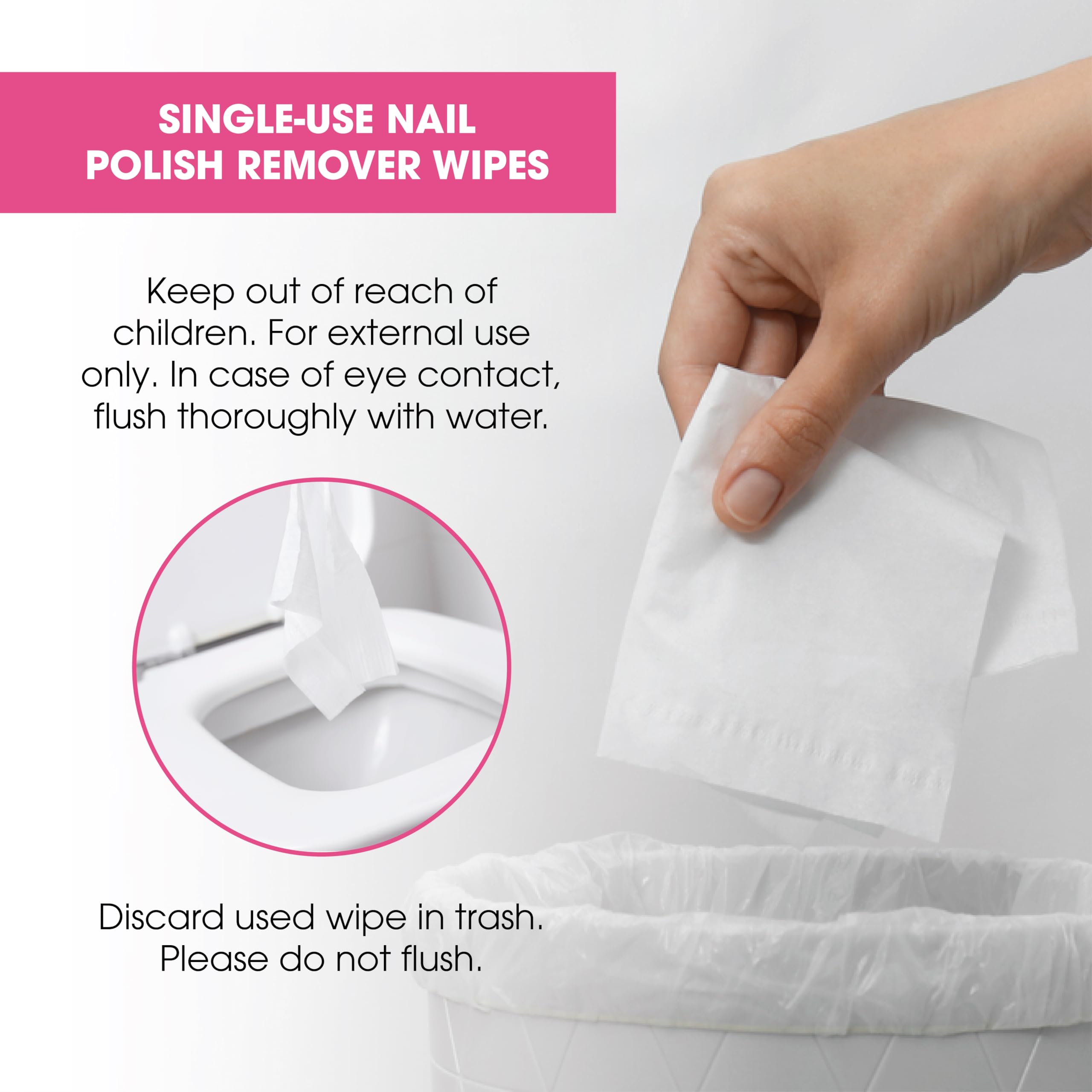 Diamond Wipes quick polish removal on fingertips, smooth post-removal finish.