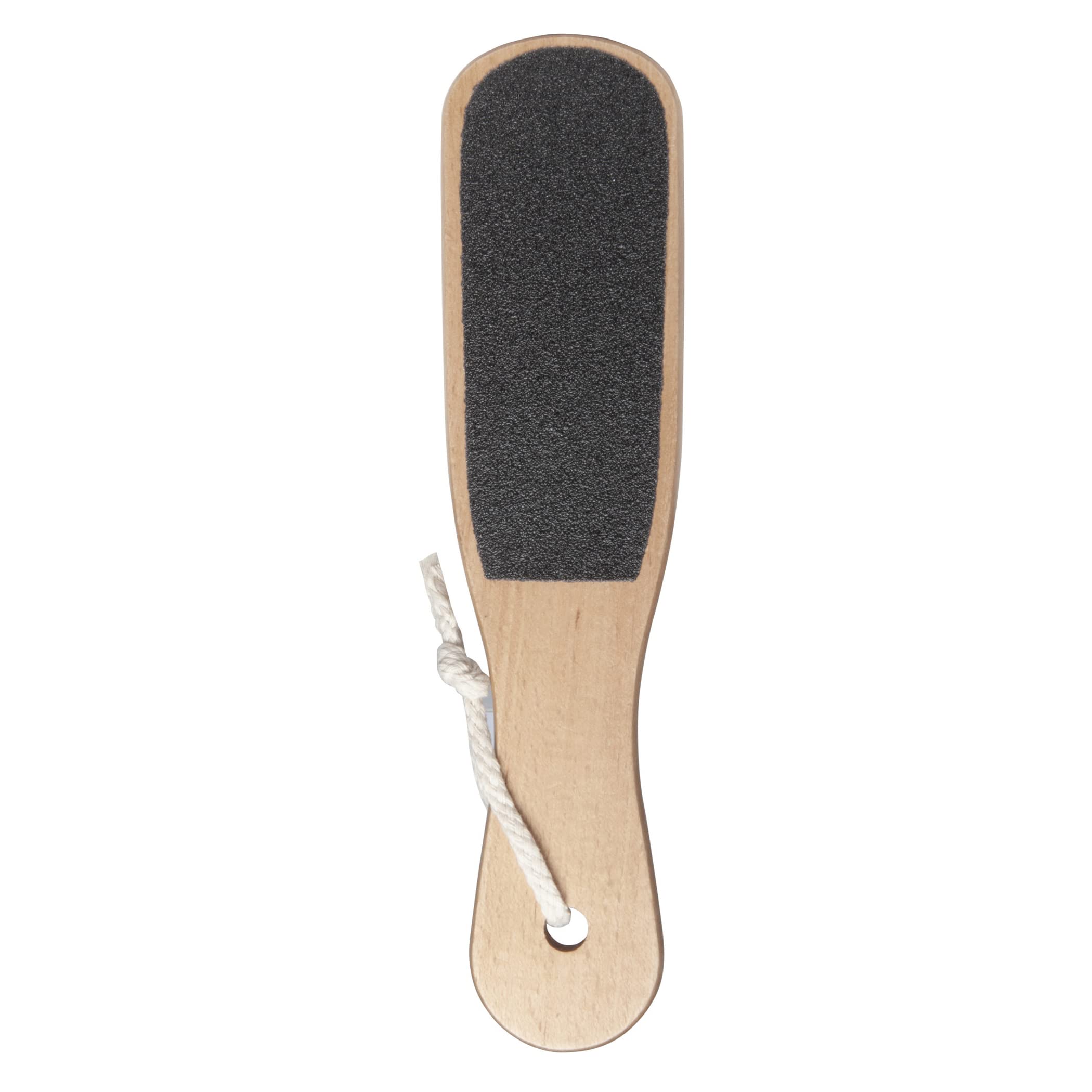 Diane foot file in use showing two sided design for grooming feet on the go