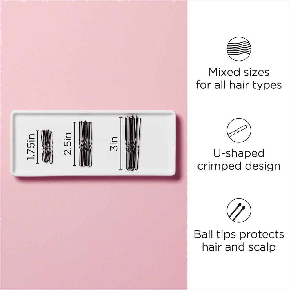 Diane hair pins jumbo 3-inch focus for dramatic updos with strong grip.