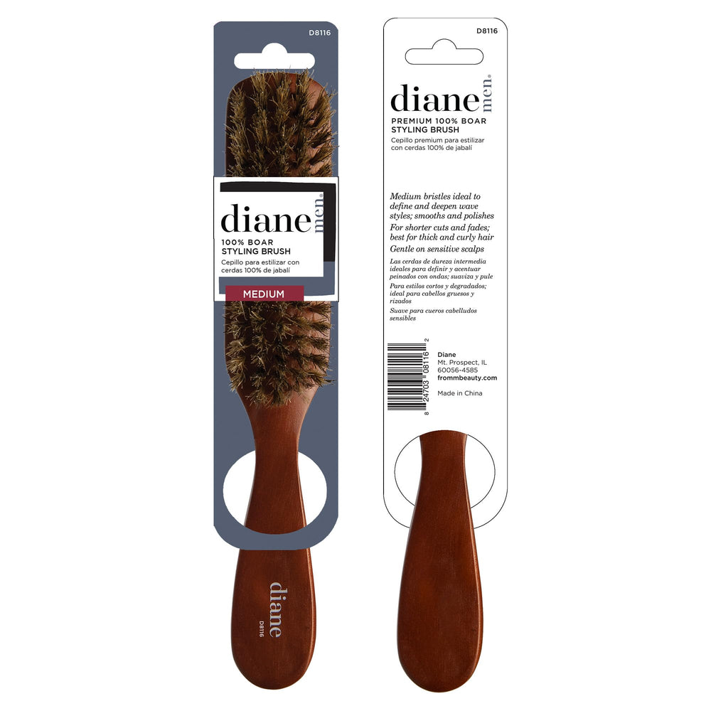 Diane Premium brush wooden base shows durable UV-coated handle for longevity.