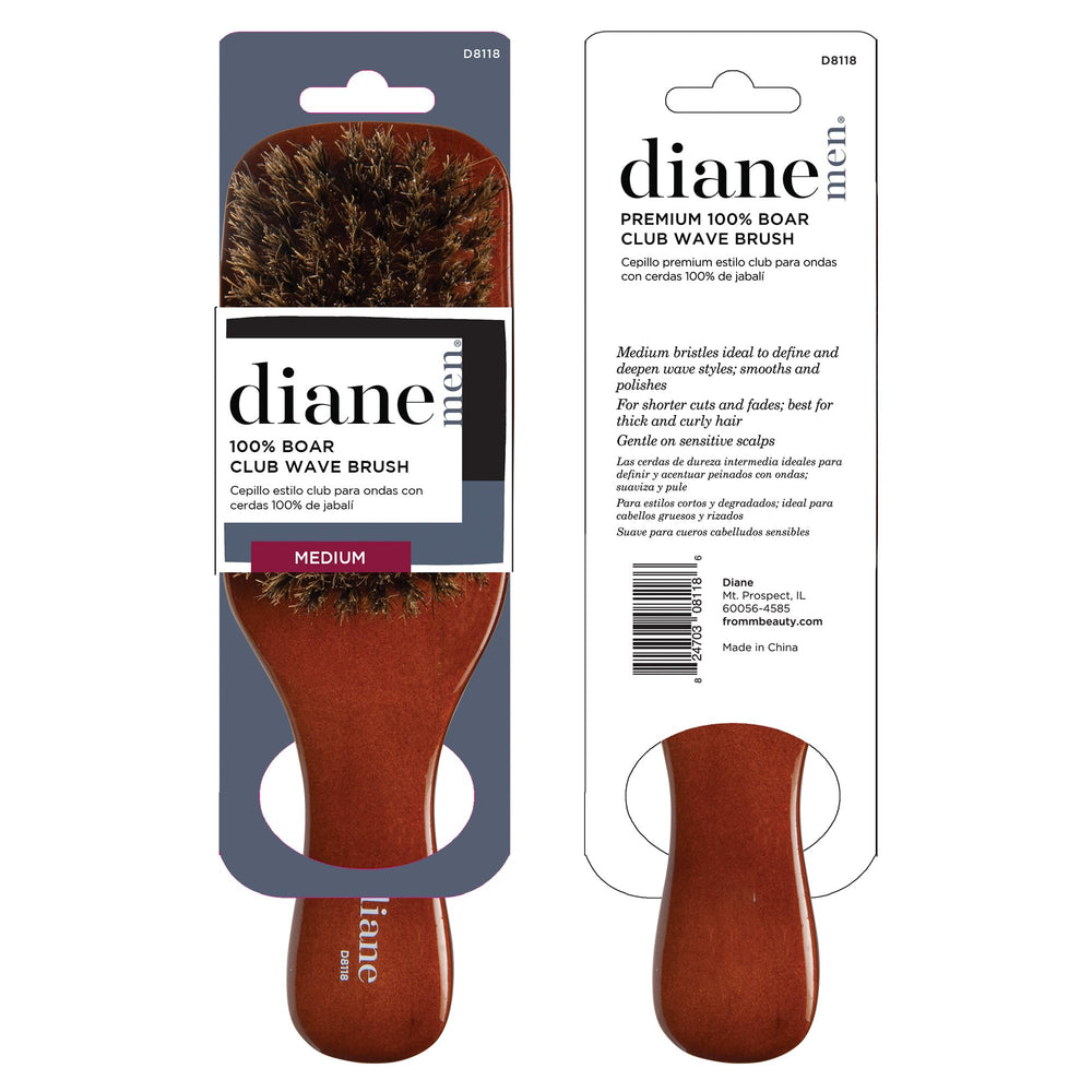 Diane Premium Club Wave Brush gentle scalp massage during brushing