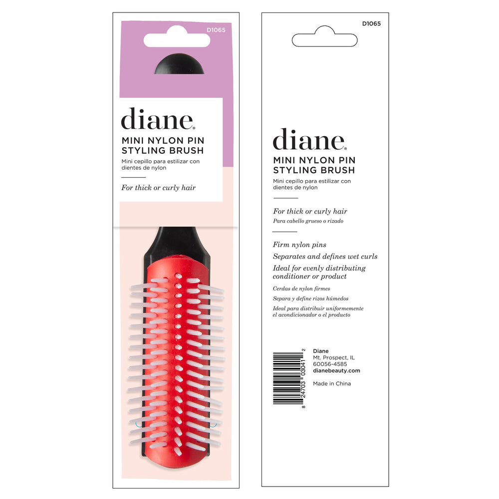 Diane Pro Mini travel-compact brush for on-the-go styling.