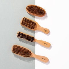 Diane Reinforced Boar Wave Brush detangles knots in thick hair with firm bristles
