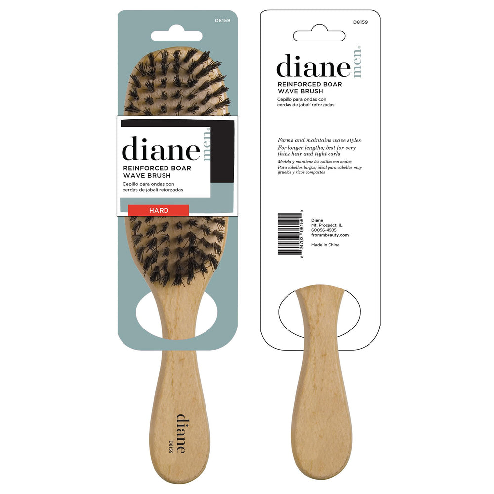 Diane Reinforced Boar Wave Brush smoothing and shaping coarse hair during styling