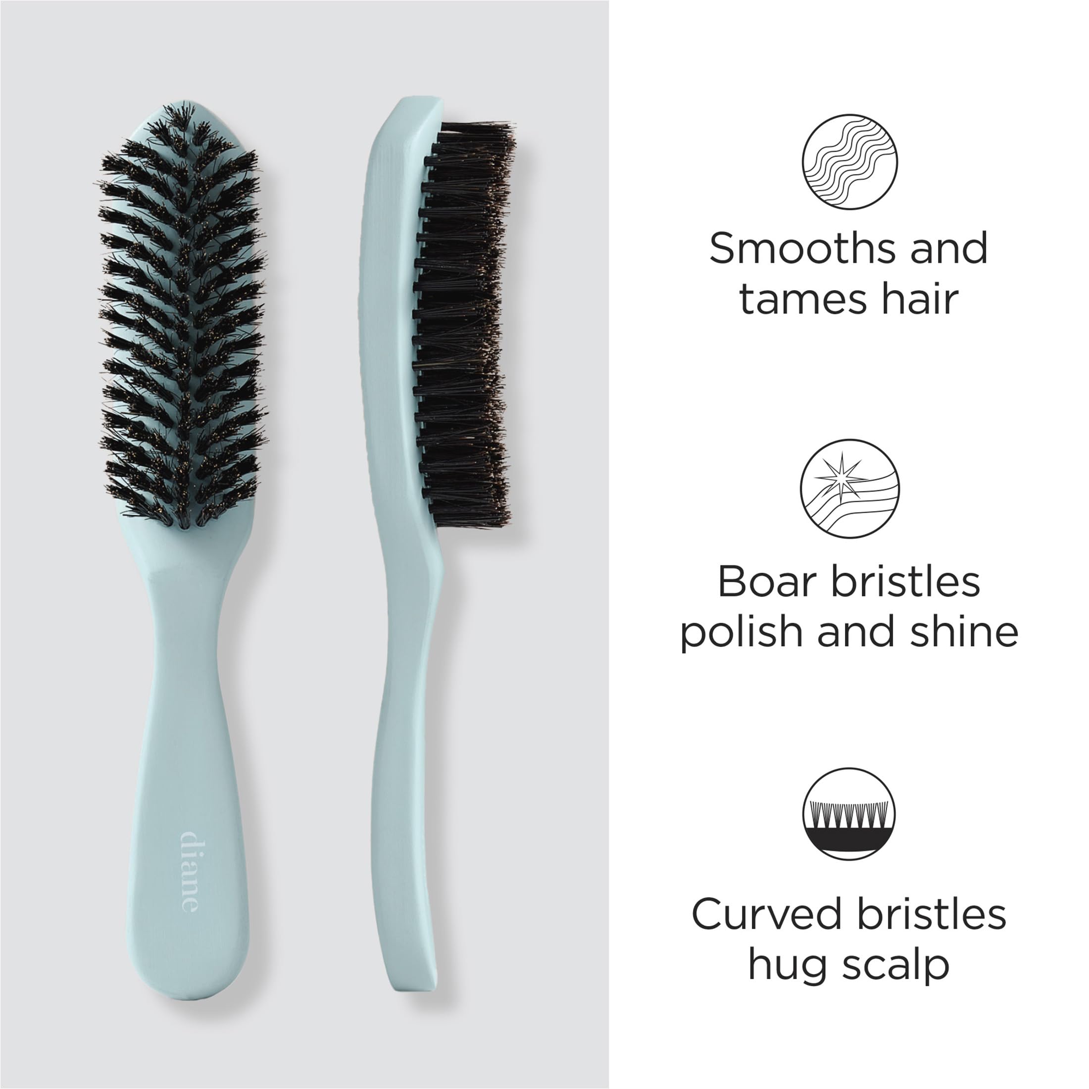 Diane smoothing brush edge-lay tip guides edges for a clean hairline.