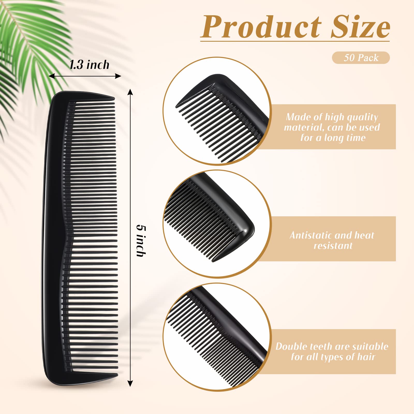 Didaey wide-tooth comb for effortless detangling and styling