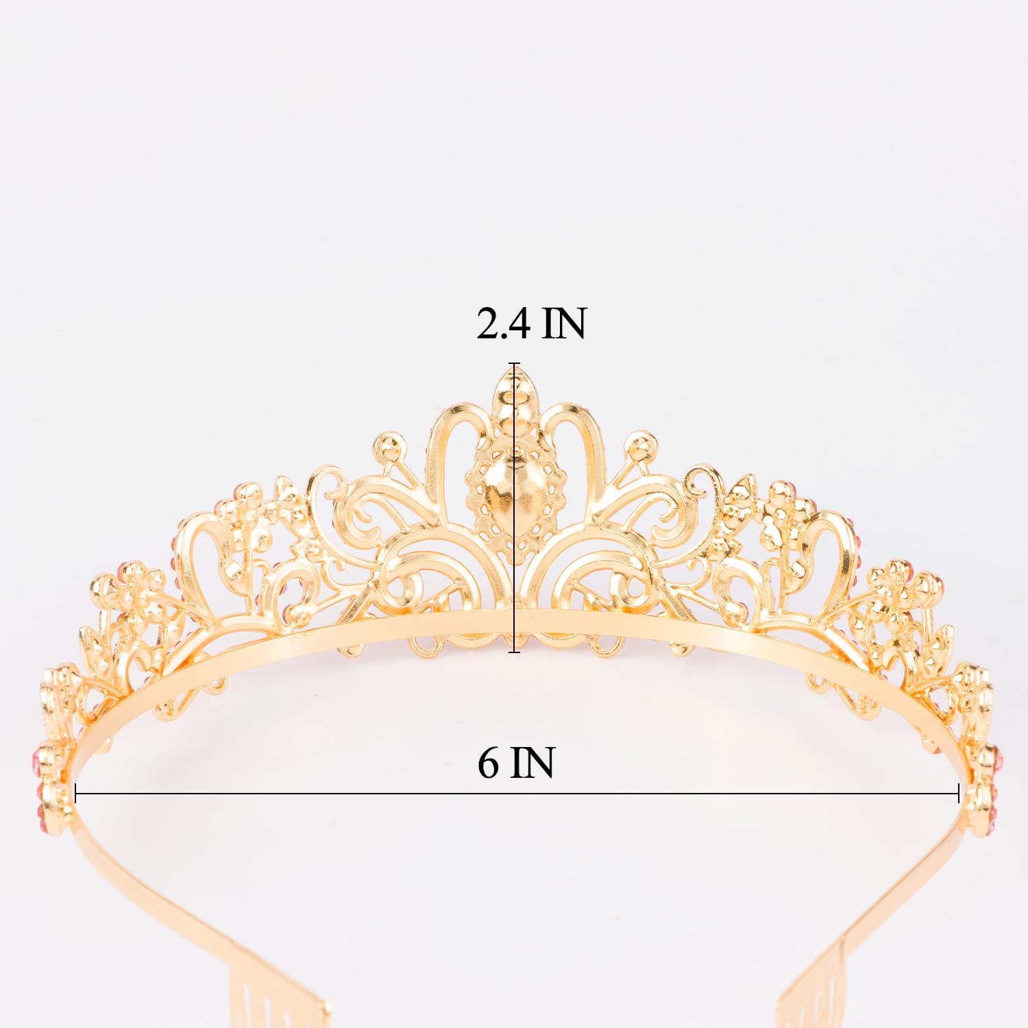 Didder alloy rhinestone crown showing durable material and diamond-like shine.