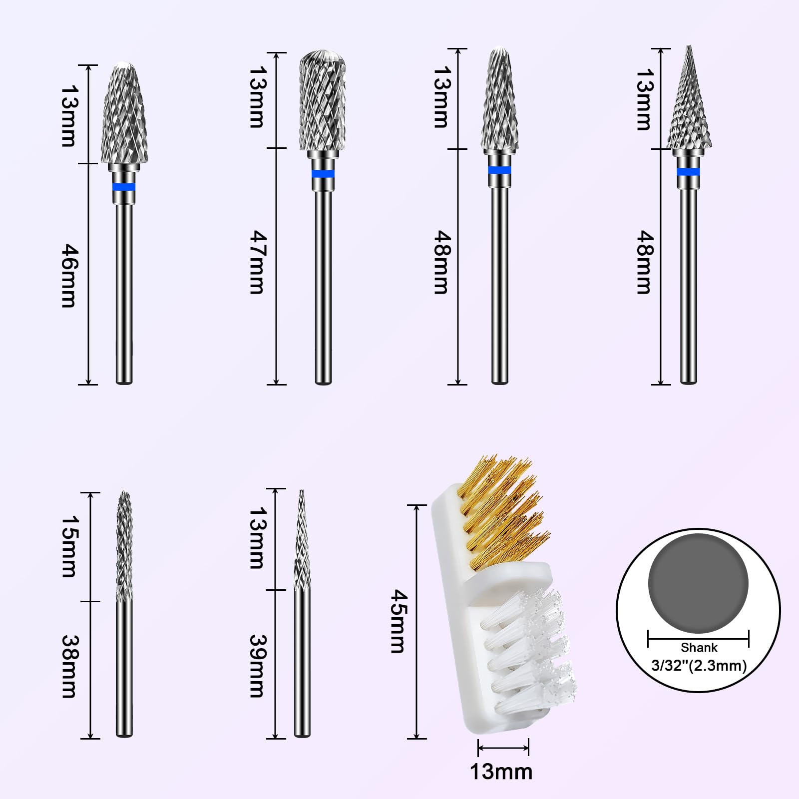 Diesisa cleaning brush included to remove gel dust and debris after use.
