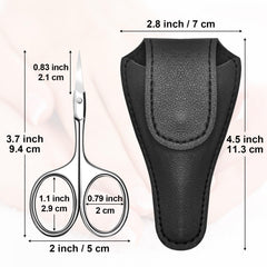 Diesisa curved cuticle scissors ergonomic round finger holes for comfortable control