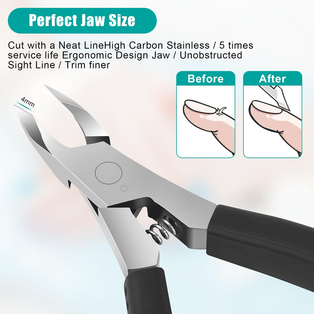 Diesisa spring-action cutter provides steadier cuts and enhanced control during trimming.