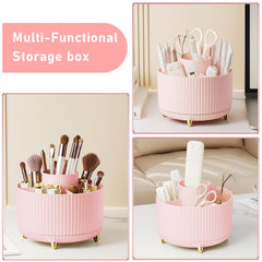 Diesisa makeup brush and nail polish storage keeps cosmetics within reach