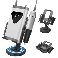 Diesisa Nail Drill Holder with stable carbon steel ensures durable desk organization.