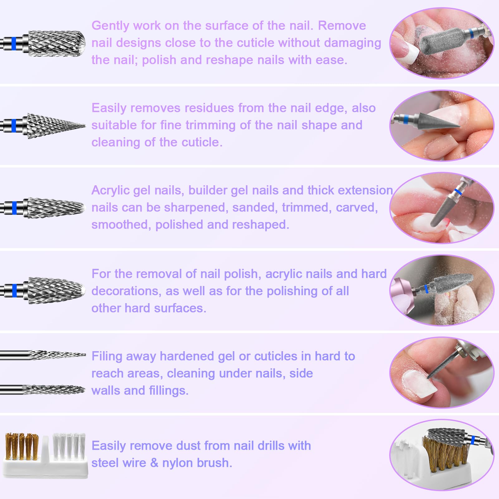 Diesisa professional salon use in action for natural and artificial nails.