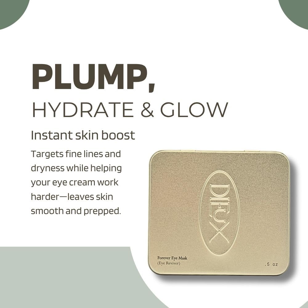 Dieux Forever Eye Mask applying under-eye area enhances hydration and smooths appearance