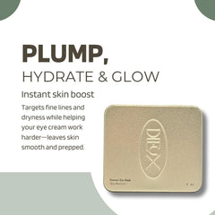 Dieux Forever Eye Mask applying under-eye area enhances hydration and smooths appearance