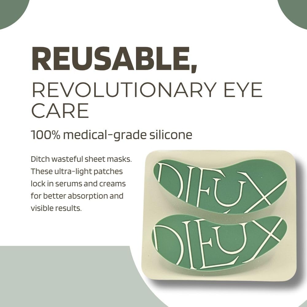 Dieux Forever Eye Mask shows washable, durable silicone material for eco-friendly, long-lasting use