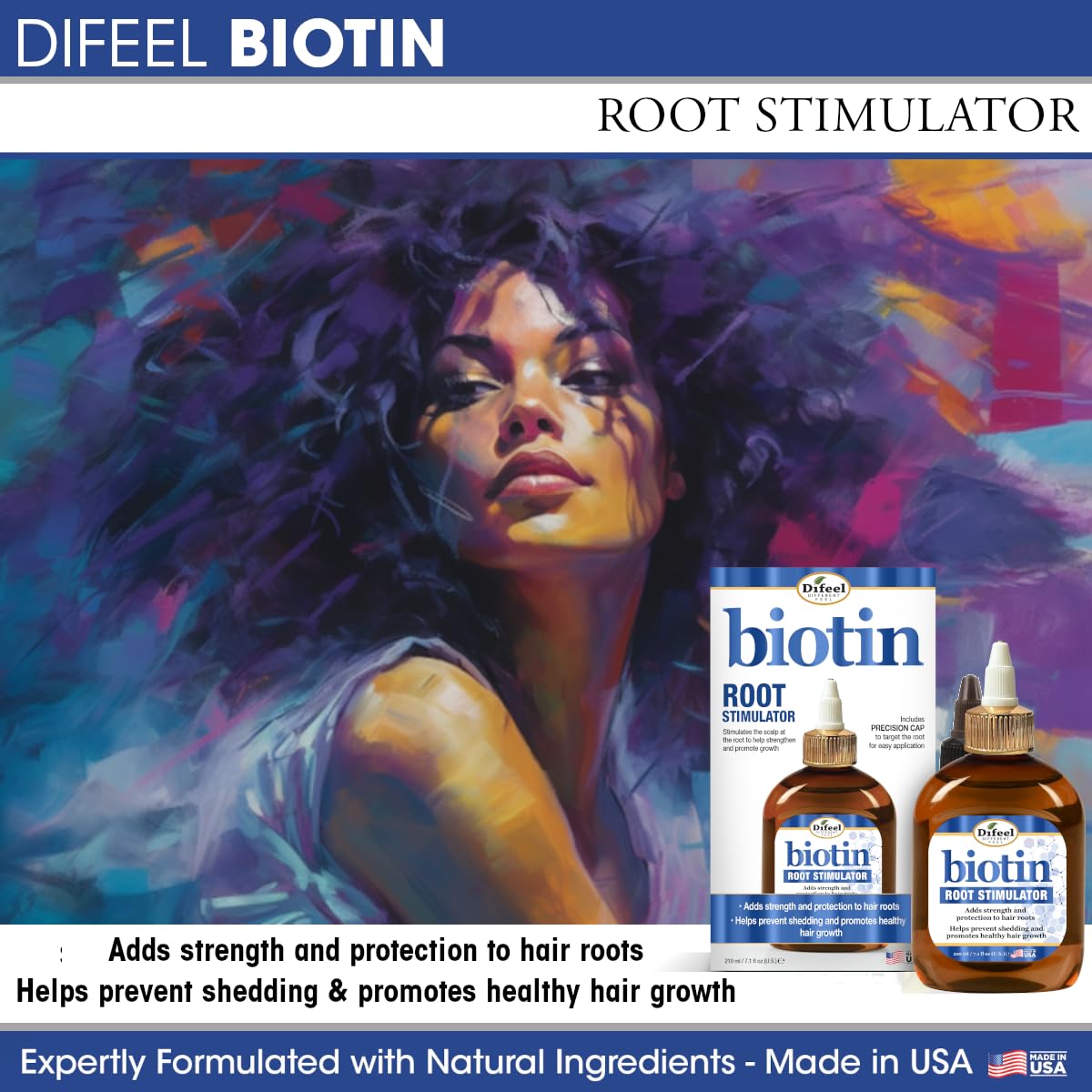 Difeel Biotin Root Stimulator pump dispenser in use