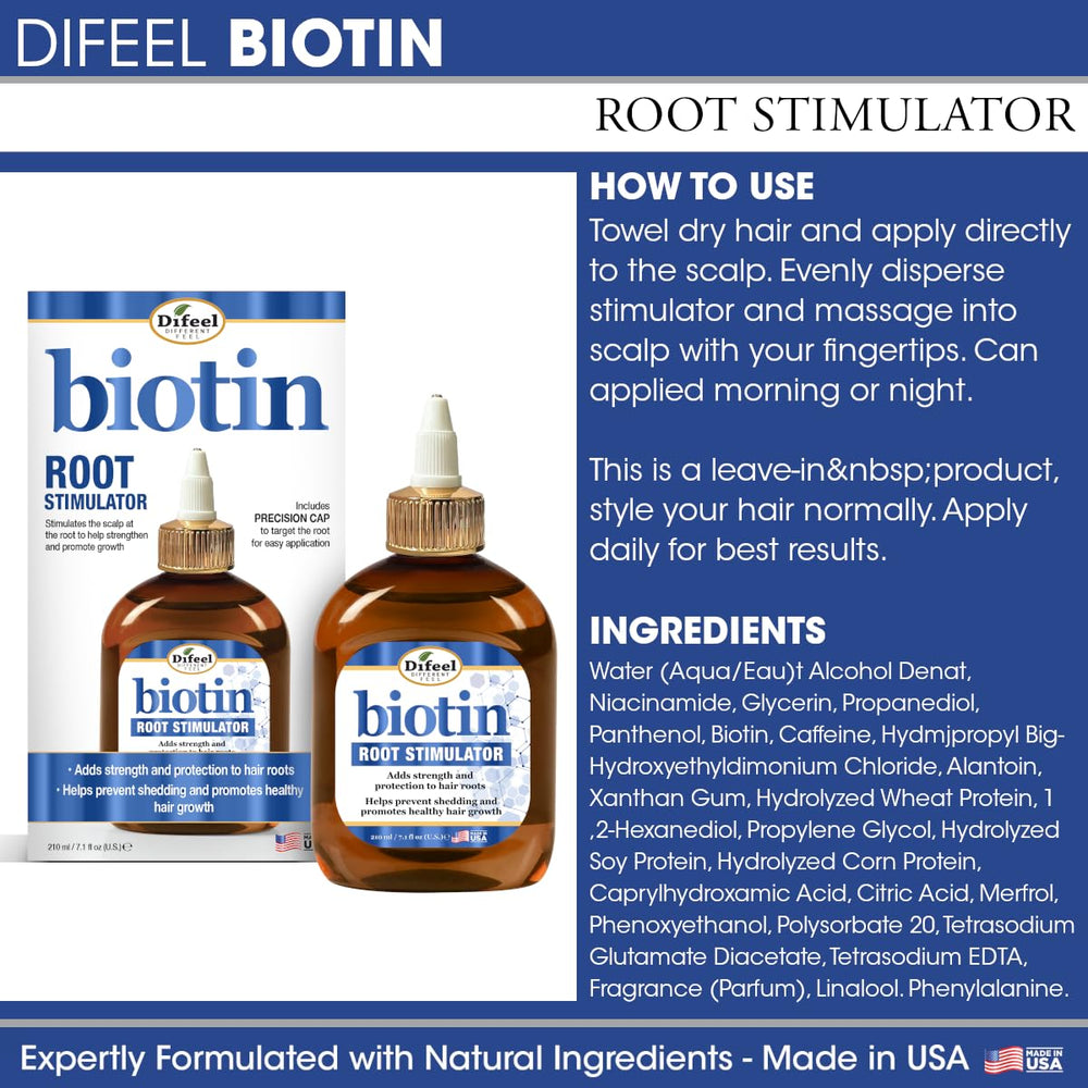 Difeel Biotin Root Stimulator scalp application being applied evenly