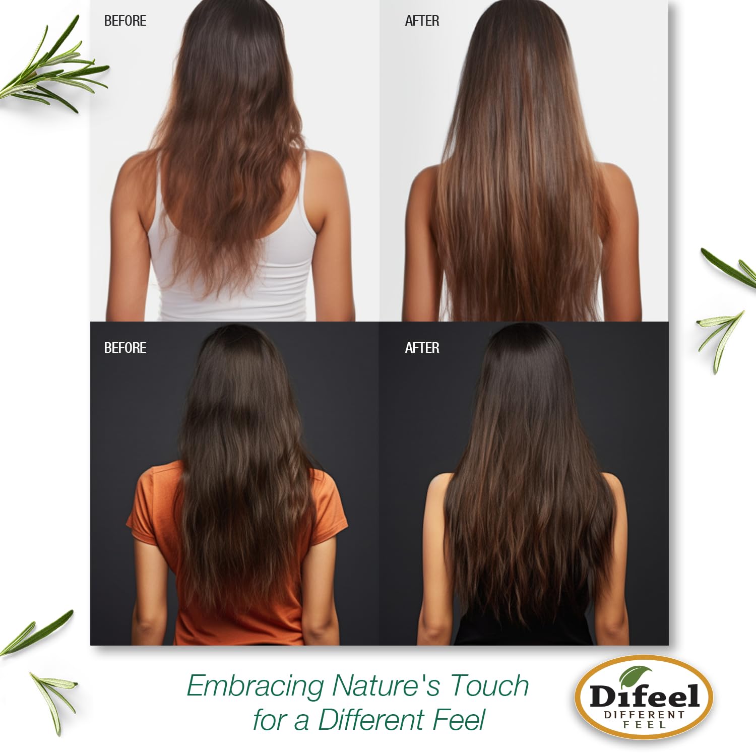 Difeel conditioner in-shower-use for softer, more manageable hair