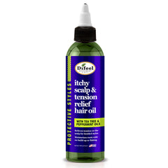 Difeel itchy scalp oil bottle soothes braided style discomfort