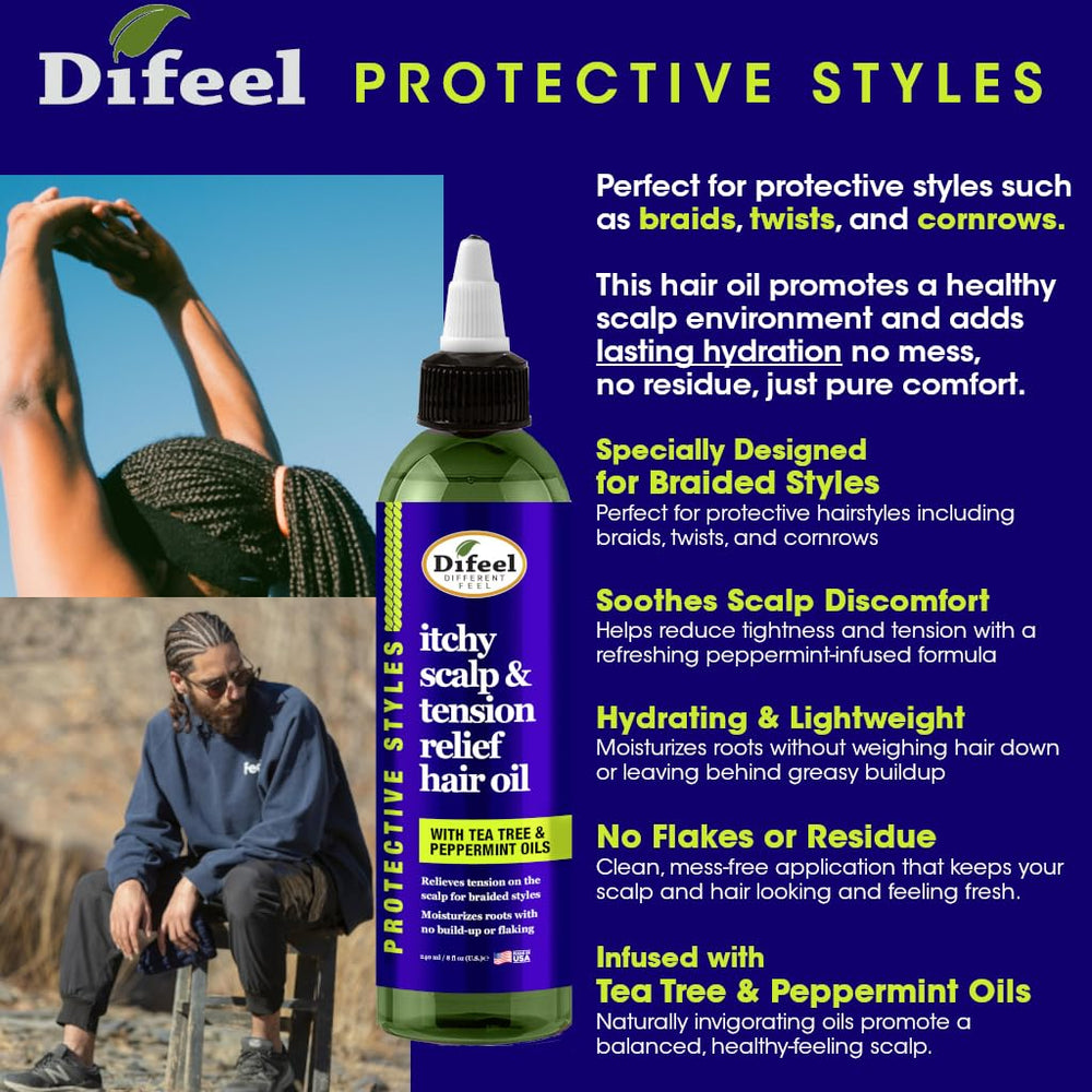 Difeel nourishing scalp hydration supports protective styles health